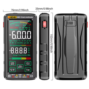Multimètre numérique en gros à écran complet, rechargeable, intelligent, à sélection automatique de plage, haute protection anti-brûlure, testeur universel, voltmètre - Product Image 4
