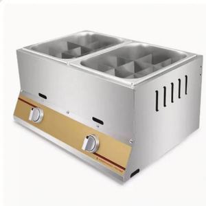 2 Tank 2-Basket 12L Cylinder Gas <b>Fryer</b> with Stainless Steel Construction and Energy-Saving Burner Food Processing <b>Machinery</b> - Product Image 2