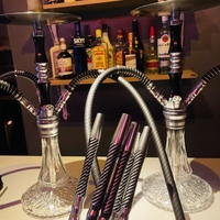 Russie arabe Crystalia narguilé ensemble 4 tuyaux en Fiber de carbone métal luxe narguilé boutique fête Club Bar Restaurant Shishia narguilé Chicha