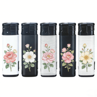 Briquet Classique avec LED, Rechargeable au Butane et Batterie au Lithium, Design Portable, Coupe-Vent, Idéal pour Cadeaux d'Affaires