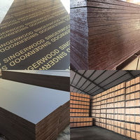 Contreplaqué filmé de qualité supérieure, taille standard, pour coffrage de construction, réutilisable, 1220x2440x18mm, pour fabricants et revendeurs.