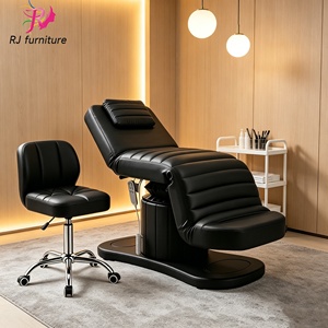Luxury Black Beauty Shop Salon Facial Spa <b>Bed</b> 3 Motors Electric Cosmetic Eyelash Massage Table <b>Bed</b> Massage Table Salon Lash <b>Bed</b> - Product Image 1
