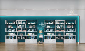 Benutzer definierte <span class=keywords><strong>LED</strong></span>-Beleuchtung Beauty Furniture Kosmetik Vitrine Großhandel Kosmetik <span class=keywords><strong>Display</strong></span> Makeup Store Vitrine - Product Image 6