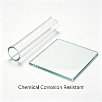 Placa de Tubo de Vidrio de Aluminosilicato Resistente a la Corrosión Química, a Prueba de Ácidos y Álcalis, para Tuberías de Laboratorio