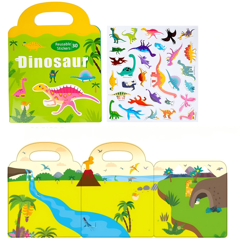 Libro puzzle del mondo dei dinosauri