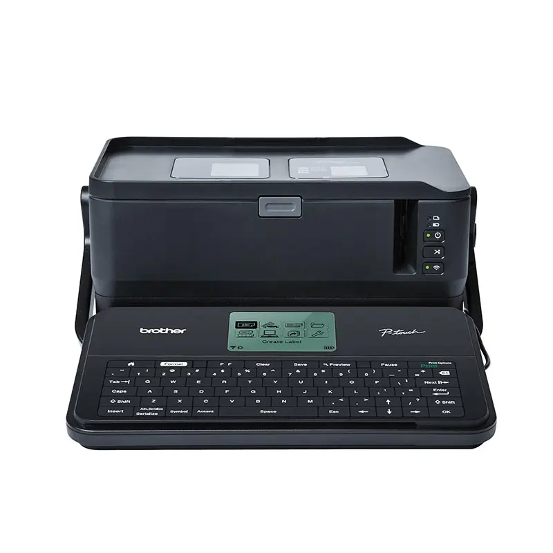 Портативный промышленный настольный принтер для этикеток Brother P-Touch PTE800W, PT-E850TKW полностью QWERTY клавиатура