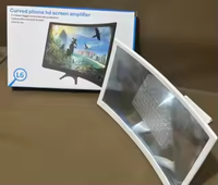 Factory Wholesale 12 Inch 3d Phone Screen Magnifier Hd Projector Adjustable Desktop Mobile Phone Holder Stand Screen Amplifier