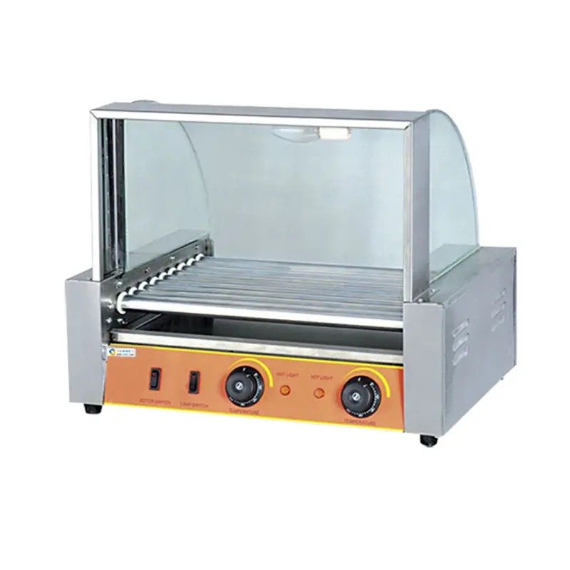 Griiling 9 Hotdog Criador Rolando Automática comercial Máquina Comercial Máquina de Cachorro Quente