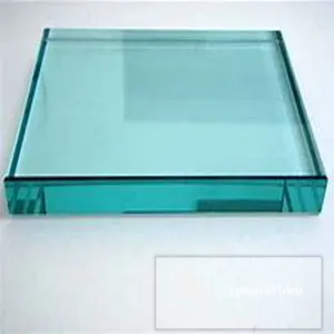 ガラス工場中国熱強化安全パネル22mm50mm厚超白色強化ガラス