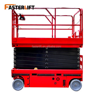 Lift Scissor Hidrolik Elektrik 130KG Beban Angkat Cepat FL 6-16m Tinggi Maksimum 20m Desain Kompak - Product Image 4