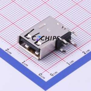 482040001 USB Connector Through hole Component (THT) Connector Type-A USB 2.0 Female Side Insert - Product Image 1