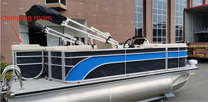 Yacht de pêche gonflable de 17 pieds certifié CE, grands bateaux de ponton de chine - Product Image 3