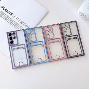Para <span class=keywords><strong>Samsung</strong></span> Galaxy <span class=keywords><strong>Note</strong></span> 20 Ultra S23 S22 S21 <span class=keywords><strong>S20</strong></span>, billetera transparente suave, tarjetero de TPU, funda para teléfono - Product Image 6