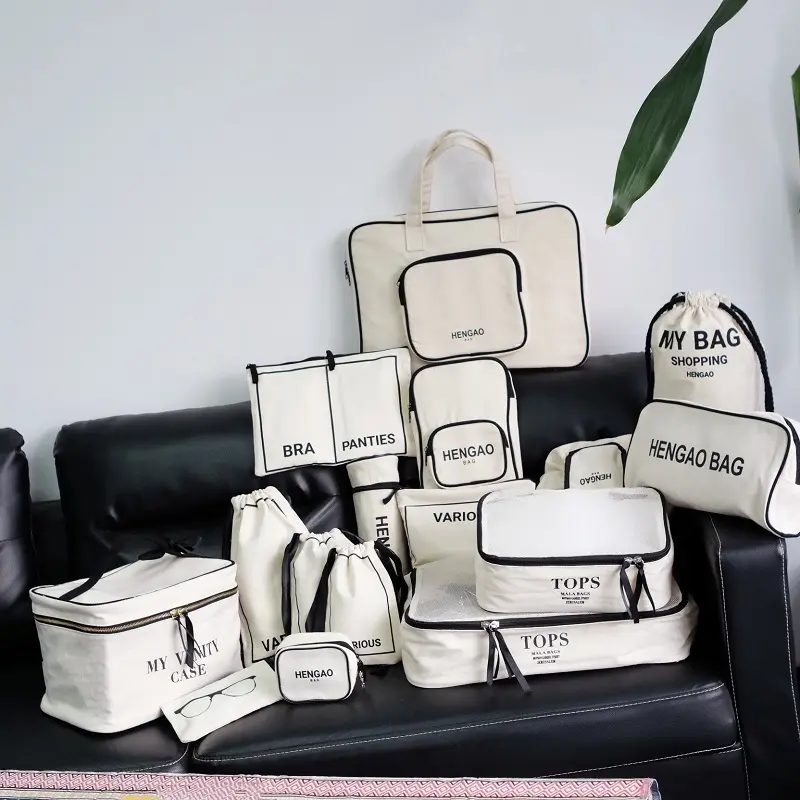 (Grande, medio, piccolo), cubi da imballaggio per accessori da viaggio borse con coulisse elementi essenziali da viaggio, borse da imballaggio per Organizer per bagagli