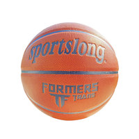 Ballon de basketball de compétition personnalisé avec logo, en cuir PU durable absorbant l'humidité, élastique, résistant à l'usure, 600-650g