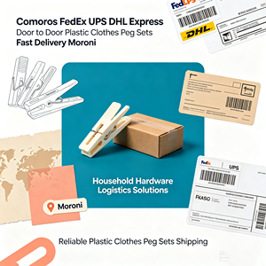 Comoras FedEx UPS DHL Express Entrega a Domicilio Juego de Pinzas para Ropa de Plástico Entrega Rápida <span class=keywords><strong>Moroni</strong></span> - Product Image 2
