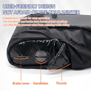 Manchons de guidon de scooter gants de guidon de cyclomoteur imperméables pour la poignée d'hiver - Product Image 4