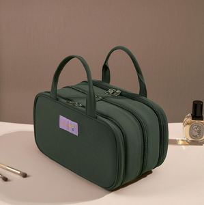 Sac de rangement pour articles de toilette de voyage imperméable, compartiment, fermeture à glissière, grand sac de rangement multifonctionnel pour cosmétiques pour femmes - Product Image 6