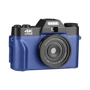 4K 48 MO Vlogging Camera 16X Digital Zoom Focus 52mm Wide Angle and Macro Lens 32G TF Card USB HD-MI Ports Photo Camera Digital