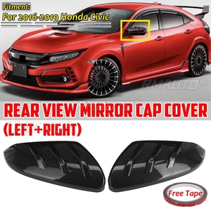 ฝาครอบกระจกมองข้างรถยนต์ 2 ชิ้น สำหรับ Honda Civic FK4 FK7 5 ประตู แฮทช์แบค ปี 2016-2021 - Product Image 2