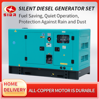 Générateur diesel silencieux SIDR 15KW/18.75KVA avec ATS pour la maison, l'industrie, la sauvegarde, triphasé, Smartgen, 95% d'efficacité, groupe électrogène