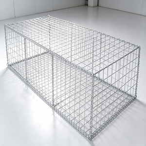 Caisse <span class=keywords><strong>gabion</strong></span> tissée et panier mural en fil de fer galvanisé pour la construction de jardins, les façades commerciales et les clôtures - Product Image 1