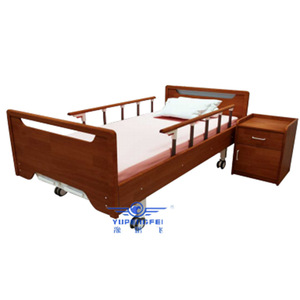 Cama de Hospital Manual Yu Pengfei con Manivela Doble, Panel Lateral de Madera, Estructura de Cama para Cuidado de Pacientes VIP A1 A2 A3 A4 - Product Image 1