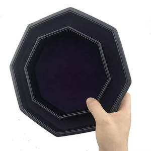 Bandeja de dados Octágono con tapa y área de preparación de dados para todos los juegos de rol de mesa como D & D Call of <span class=keywords><strong>Cthulhu</strong></span> y Shadowrun - Product Image 5
