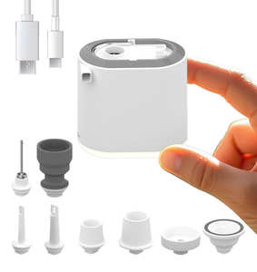 Pompa Udara Mini Tanpa Kabel Portabel Ukuran Tangan Terbaik, Dapat Diisi Ulang dengan USB untuk Kasur Tiup, Mainan Kolam Renang, Balon di Luar Ruangan - Product Image 1