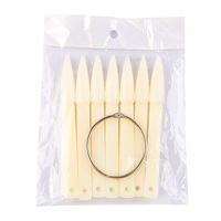 Vente en gros professionnelle de haute qualité Nature Stiletto Nail nuancier pour l'affichage et la pratique Nail Art Show avec anneaux en métal