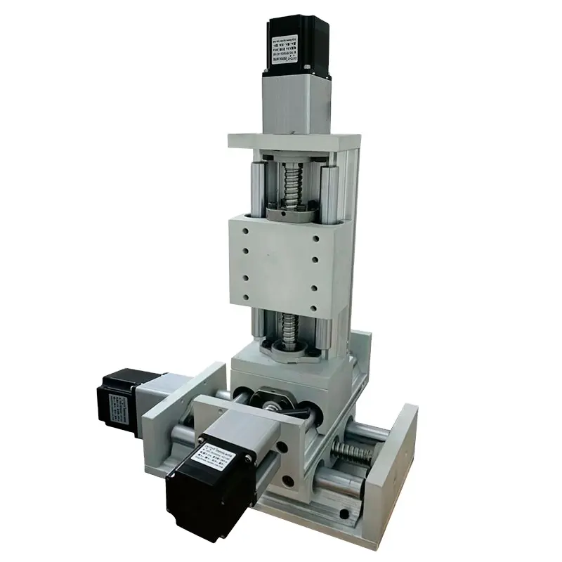 Simple vertical column lift manual adjustment flip-flop electric slide module manual guide machine machinery