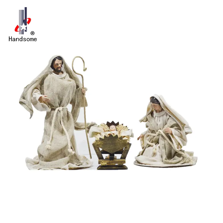 Promotie Grote Binnenplaats Tuin Home Decor Hars Heilig Familie Religieus Standbeeld