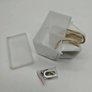Boîte de récupération et coupelle à huile carrées compactes avec réservoir en plastique et feutre – Compatible Mitsubishi pour ascenseurs - Product Image 4