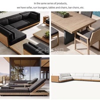 Réduction tarifaire : Canapé de jardin en teck, mobilier d'extérieur de luxe pour hôtels et jardins