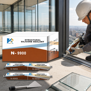 Sigillante Siliconico Strutturale di Alta Qualità Resistente alle Intemperie 9900 per Facciate Continue e Lavori Ingegneristici, Riempitivo Flessibile per Giunti Edili - Product Image 1
