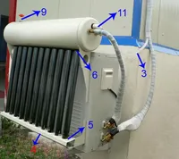 Climatiseur solaire mural 12000 Btu 18000 Btu, climatiseur solaire sans conduit, climatiseur solaire pour fenêtre