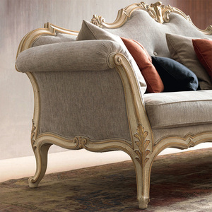 French classico retrò bianco in legno morbido cuscino <span class=keywords><strong>divano</strong></span> <span class=keywords><strong>Set</strong></span> Hotel Studio soggiorno completo <span class=keywords><strong>divano</strong></span> <span class=keywords><strong>Set</strong></span> - Product Image 4