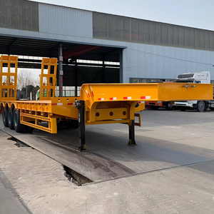 Heavy Duty Hydraulic Lowbed Drop Deck Gooseneck Semi-<b>Trailer</b> with 1001-2000kg Payload 12.5x2.5x1.5m Dimensions Shandong Fengniao - Product Image 1