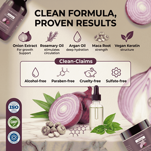 Champú de Hidrolato de <span class=keywords><strong>Cebolla</strong></span> con Biotina <span class=keywords><strong>y</strong></span> Romero <span class=keywords><strong>para</strong></span> <span class=keywords><strong>el</strong></span> Crecimiento del <span class=keywords><strong>Cabello</strong></span>, Cuidado Capilar Botánico, Suavizante <span class=keywords><strong>y</strong></span> Nutritivo <span class=keywords><strong>para</strong></span> Mujeres <span class=keywords><strong>y</strong></span> Hombres, MOQ Bajo - Product Image 5
