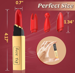 Vibromasseur de rouge à lèvres-Stimulateur clitoridien de balle discret avec massage du point G, mini jouet adulte rechargeable pour femme - Product Image 6