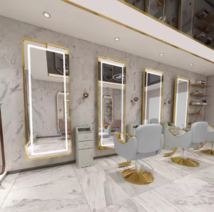 Espejo LED de Lujo Moderno 2025 para Salón, Precio Mayorista, Mobiliario para Peluquería con Luces, Espejo de Una Sola Cara - Product Image 2