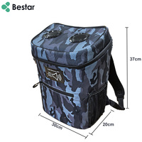 Sac à dos isotherme personnalisé pour 20 ou 30 canettes avec haut-parleurs Bluetooth pour pique-nique et voyages