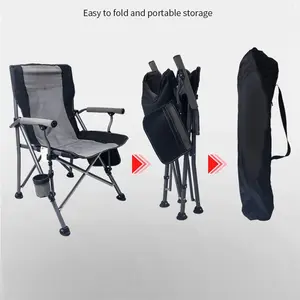 Sedia da campeggio economica leggera portatile sedia pieghevole da pesca all'aperto con schienale facile da trasportare