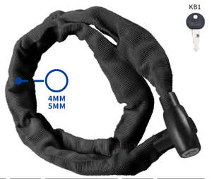 TONYON мотоциклетный велосипедный защитный Кабель Велосипедный цепной замок наружный Противоугонный замок для мотоцикла с ключами - Product Image 1