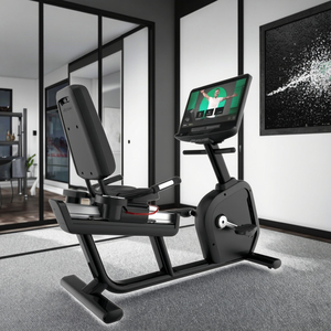 Fitness Heavy Cardio Gym Equipment <span class=keywords><strong>Pantalla</strong></span> LCD horizontal <span class=keywords><strong>estacionaria</strong></span> comercial <span class=keywords><strong>Bicicleta</strong></span> de ejercicio reclinada magnética para interiores - Product Image 1