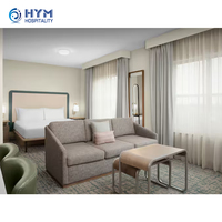 Ensemble de meubles de chambre d'hôtel de luxe Homewood Suites by Hilton, meubles en bois de chêne moderne, ensemble complet, écologique, usage commercial