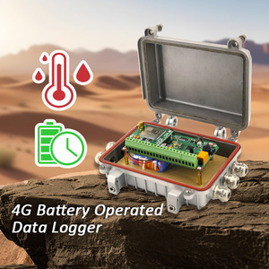 เครื่องบันทึกข้อมูลแบบใช้แบตเตอรี่ 4G พร้อมเซ็นเซอร์วัดอุณหภูมิและความชื้น รองรับโปรโตคอล MQTT - Product Image 1