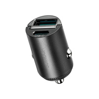 Joyroom A+C Model Tarik-Cetak-Pulih Mini 65w 3in1 Pd Usb c Adaptor Pengisi Daya Mobil