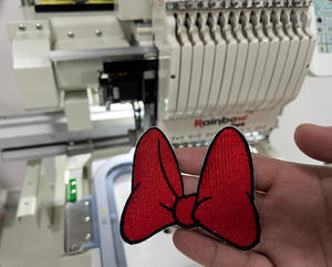 Patch/Parche sur le capuchon, vêtements économiques 220*350mm avec machine à broder à 12 aiguilles - Product Image 1