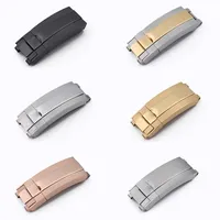 Boucle de montre en acier inoxydable de 16mm, pour Rolex DAYTONA SUBMARINER GMT, fermoir de bracelet de montre à réglage fin, bouton métallique, accessoires